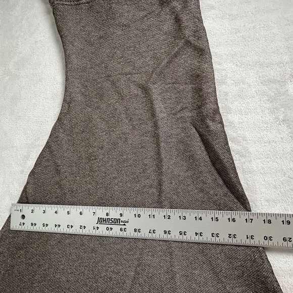 Cynthia Ashby Chocolate Heather Poncho One Size Brown Cowl Neck Asymmetric New - Picture 5 of 6